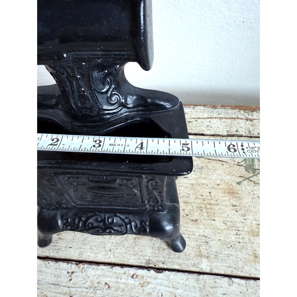 Vintage Miniature Cook Stove Ceramic Planter 1960s Match Holder Dollhouse - Picture 9 of 10